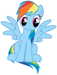 Size: 820x1073 | Tagged: safe, artist:anxet, rainbow dash, g4, suited for success, female, simple background, sitting, solo, svg, transparent background, vector