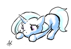 Size: 493x342 | Tagged: artist needed, safe, trixie, pony, spider, unicorn, g4, female, filly, mare, solo