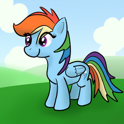 Size: 1000x1000 | Tagged: safe, artist:sirpayne, rainbow dash, g4, female, solo