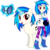 Size: 3605x3640 | Tagged: safe, artist:vector-brony, dj pon-3, vinyl scratch, human, pony, unicorn, equestria girls, g4, female, glowing horn, hooves, horn, human ponidox, levitation, magic, mare, open mouth, record, self paradox, self ponidox, simple background, smiling, solo, square crossover, sunglasses, teeth, telekinesis, transparent background, vector, vinyl's glasses