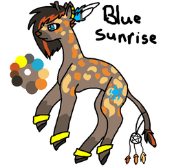 Size: 700x677 | Tagged: safe, artist:asteroux, oc, oc only, giraffe, solo