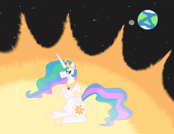 Size: 3300x2550 | Tagged: safe, artist:zanefir-dran, princess celestia, g4, female, solo, sun