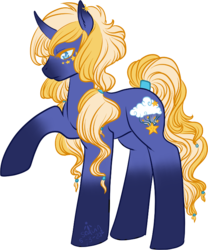 Size: 624x750 | Tagged: safe, artist:star-bite, oc, oc only, pony, unicorn, serene night, solo