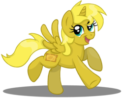 Size: 831x664 | Tagged: safe, artist:autumn-dreamscape, oc, oc only, oc:ticket, alicorn, pony, alicorn oc, simple background, solo, transparent background, trotting