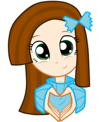 Size: 1600x1952 | Tagged: safe, artist:kesosofi, oc, oc only, equestria girls, g4, clothes, heart, solo, sweater