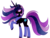 Size: 1600x1200 | Tagged: safe, artist:celestialess, oc, oc only, oc:princess celestialess, black hole pony, bandana, black hole, concave belly, ethereal mane, female, long mane, long tail, mare, ponified, side view, slender, solo, starry mane, starry tail, tail, tall, thin