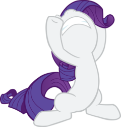 Size: 1000x1043 | Tagged: safe, artist:ebontopaz, rarity, pony, unicorn, g4, female, horn, mare, marshmelodrama, rarity being rarity, simple background, solo, the worst possible thing, transparent background, upset, vector