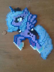 Size: 720x960 | Tagged: safe, artist:pyxle-beads, princess luna, g4, desktop ponies, female, perler beads, photo, solo