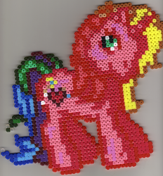 Size: 524x564 | Tagged: safe, artist:gaiarage, rarity (g3), g3, irl, perler beads, photo, solo