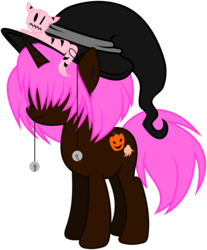Size: 4976x6000 | Tagged: safe, artist:masem, oc, oc only, cat, pony, unicorn, absurd resolution, hat, simple background, solo, transparent background