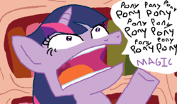 Size: 686x406 | Tagged: safe, artist:creepycurse, twilight sparkle, g4, faic, female, one word, solo, text