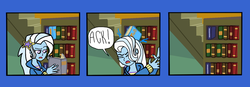 Size: 1815x635 | Tagged: safe, artist:oneovertwo, trixie, comic:trixie enemy of, equestria girls, g4, book, comic