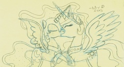 Size: 1487x811 | Tagged: safe, artist:bubsakavermin, nightmare moon, princess celestia, alicorn, pony, g4, embrace, eyes closed, female, holding hooves, hug, incest, kissing, lesbian, mare, monochrome, ship:mooncest, shipping, spread wings, wingboner
