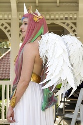 Size: 475x713 | Tagged: safe, artist:foayasha, princess celestia, human, g4, cosplay, irl, irl human, photo, solo