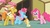 Size: 853x480 | Tagged: safe, screencap, carrot cake, cup cake, pinkie pie, pound cake, pumpkin cake, baby cakes, g4, baby, diaper, diapered, diapered colt, diapered filly, diapered foals, female, filly, foal powder, one month old colt, one month old filly, one month old foals, white diapers