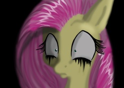 Size: 2450x1750 | Tagged: safe, artist:bluefeathercat, fluttershy, g4, female, makeup, solo