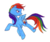 Size: 585x489 | Tagged: safe, artist:shadowgirlfan, rainbow dash, g4, female, solo, traditional art