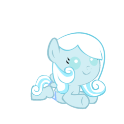 Size: 720x720 | Tagged: safe, artist:aetherlordignus, oc, oc only, oc:snowdrop, foal, solo, younger