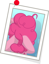 Size: 1637x2121 | Tagged: safe, artist:stainless33, pinkie pie, g4, covering, female, mane, photo, simple background, solo, transparent background, vector