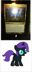 Size: 651x1441 | Tagged: safe, oc, oc only, oc:nyx, alicorn, pony, alicorn oc, card game, magic the gathering