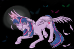 Size: 1367x921 | Tagged: safe, artist:ambergerr, twilight sparkle, alicorn, pony, g4, female, mare, solo, twilight sparkle (alicorn)
