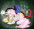 Size: 900x760 | Tagged: safe, artist:donenaya, discord, princess celestia, g4, female, male, ship:dislestia, shipping, straight