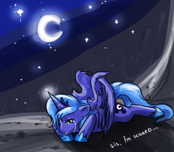 Size: 800x701 | Tagged: safe, artist:donenaya, princess luna, g4, crying, female, s1 luna, solo