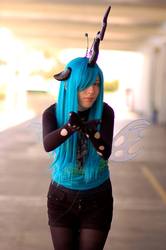 Size: 638x960 | Tagged: source needed, safe, artist:thestormypetrelofcosplay, queen chrysalis, human, g4, anime expo, cosplay, irl, irl human, photo, solo