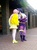 Size: 734x979 | Tagged: safe, artist:felyndaer, artist:megelo, fluttershy, twilight sparkle, human, g4, cosplay, female, gen con, irl, irl human, kissing, lesbian, photo, ship:twishy, shipping