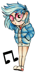 Size: 390x786 | Tagged: safe, artist:uglyapple, dj pon-3, vinyl scratch, human, g4, clothes, converse, female, humanized, shoes, solo