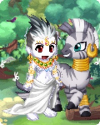 Size: 324x405 | Tagged: safe, zecora, human, zebra, g4, everfree forest, gaia online, humanized, tektek