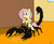 Size: 1073x871 | Tagged: safe, artist:sandwich-anomaly, fluttershy, pegasus, pony, scorpion, g4, cute, daaaaaaaaaaaw, dialogue, featured image, female, fluttertamer, hoof hold, i'm okay with this, mare, micro, ponies riding scorpions, reins, riding, saddle, shyabetes, sitting, sweet dreams fuel, thought bubble