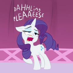 Size: 595x599 | Tagged: safe, artist:furseiseki, rarity, pony, unicorn, g4, character parody, darling, faic, female, hoers, horn, majestic as fuck, mare, solo