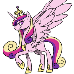 Size: 900x900 | Tagged: safe, artist:theantsden, princess cadance, alicorn, pony, g4, female, solo