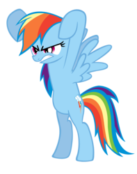 Size: 1251x1591 | Tagged: safe, artist:durpy, rainbow dash, a canterlot wedding, g4, bipedal, female, simple background, solo, transparent background, vector