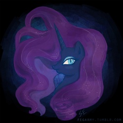 Size: 1000x996 | Tagged: safe, artist:erysz, nightmare rarity, g4, female, portrait, solo