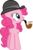 Size: 3948x6000 | Tagged: safe, artist:synch-anon, artist:twiforce, pinkie pie, g4, mmmystery on the friendship express, my little pony: friendship is magic, absurd resolution, female, hat, pipe, simple background, solo, transparent background, vector