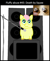 Size: 660x806 | Tagged: safe, artist:bogie, fluffy pony, fluffyshy, solo, squee, this is spinal tap