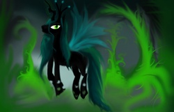 Size: 1860x1196 | Tagged: dead source, safe, artist:bruja1993, queen chrysalis, changeling, changeling queen, g4, female, solo