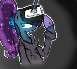 Size: 500x450 | Tagged: safe, artist:jankrys00, princess luna, pony, luna-afterdark, g4, bipedal, clothes, female, hat, hoodie, solo, tumblr