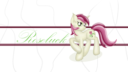 Size: 1920x1080 | Tagged: safe, artist:mrmayortheiv, roseluck, g4, female, solo, wallpaper