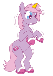 Size: 4257x6067 | Tagged: safe, artist:dreadlime, pony, absurd resolution, bipedal, clothes, slippers, solo, stompy slippers, unusual unicorn