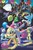 Size: 627x951 | Tagged: safe, artist:amy mebberson, idw, applejack, fluttershy, pinkie pie, rainbow dash, rarity, twilight sparkle, alicorn, pony, g4, balloon, disco ball, female, happy new year, hat, mane six, mare, party hat, party horn, twilight sparkle (alicorn)