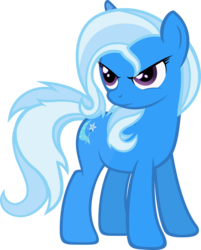 Size: 3000x3740 | Tagged: safe, artist:godoffury, trixie, pony, unicorn, g4, female, mare, messy mane, serious face, simple background, solo, transparent background, vector