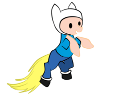 Size: 792x612 | Tagged: safe, artist:vikkyruiz1618, pony, adventure time, finn the human, male, ponified, solo, why, why not