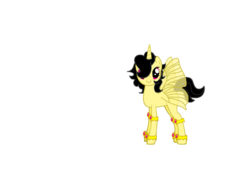 Size: 900x650 | Tagged: safe, oc, oc only, alicorn, pony, alicorn oc, blank flank, gothic, pangya, solo, spika