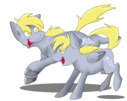 Size: 5000x4000 | Tagged: safe, artist:chub-wub, derpy hooves, g4, dopey hooves, female, hooves, male, mare, rule 63, self ponidox, simple background, stallion, transparent background, unshorn fetlocks