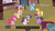 Size: 1025x575 | Tagged: safe, screencap, applejack, fluttershy, pinkie pie, rainbow dash, rarity, spike, twilight sparkle, alicorn, pony, g4, rarity takes manehattan, female, mane six, mare, meme, twilight sparkle (alicorn), youtube caption