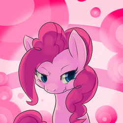 Size: 551x551 | Tagged: safe, artist:yutoraru, pinkie pie, g4, female, pixiv, pouting, solo