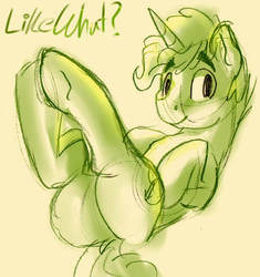 Size: 500x532 | Tagged: safe, artist:hoodoo, oc, oc only, oc:hoodoo, pony, butt, male, on back, plot, sketch, solo